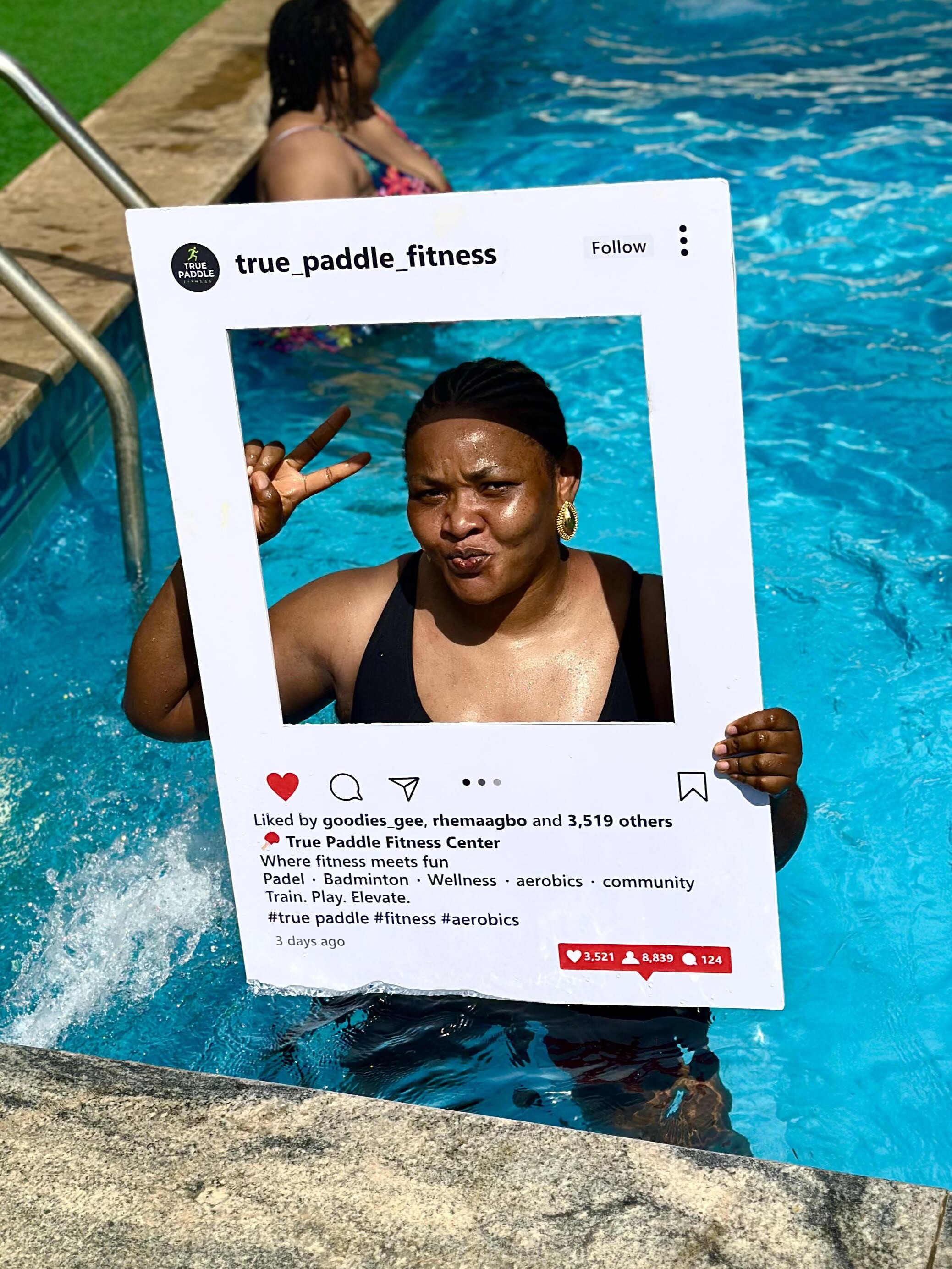 True Paddle Fitness members at a Court & Core session